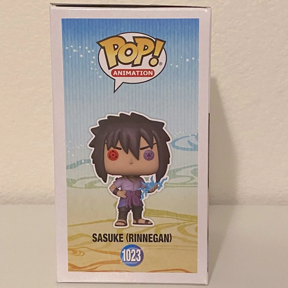 AAA Exclusive Naruto Shippuden Sasuke (Rinnegan) Glow Chase Pop! Figure [1023] - Picture 7 of 7